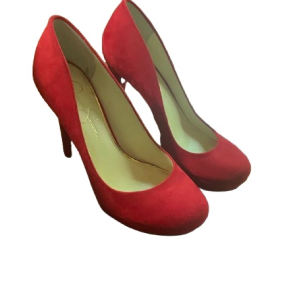 Red Suede Women's  Jessica Simpson Pumps